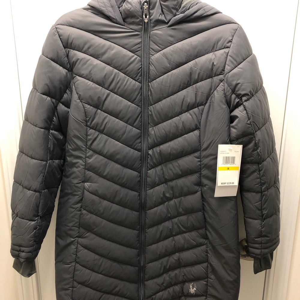 Spyder quilted down jacket